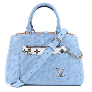Louis Vuitton Marrell Tote BB Handbag Epi Leather Blue